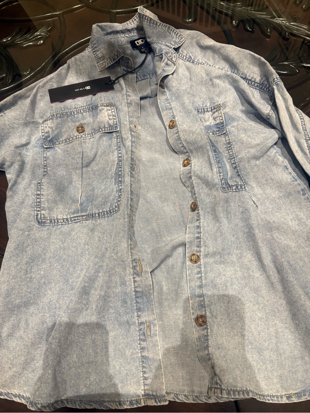 Light Blue Denim Shirt Jacket - DG Brand. New with tags!!! Runs a little big